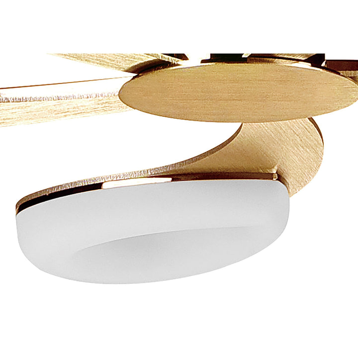 Mantra M8272/1 Juno Telescopic 5 Light 30W LED Satin Gold/Frosted Acrylic/Gold