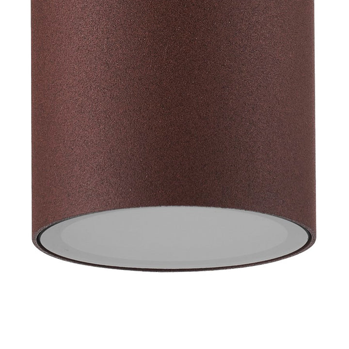 Mantra M7903 Kandanchu Outdoor Tall Round Ceiling Spotlight 1 Light Rust Brown