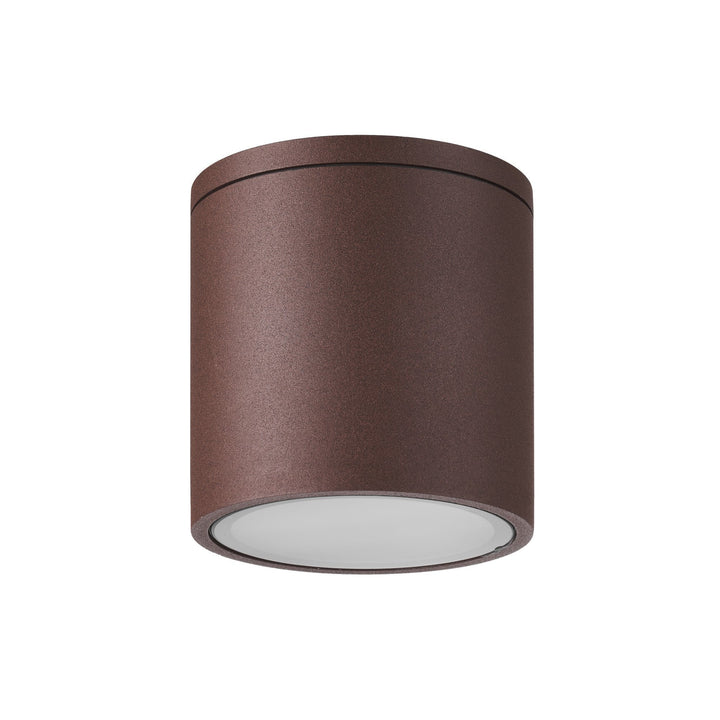 Mantra M7907 Kandanchu Outdoor Short Round Ceiling Spotlight 1 Light Rust Brown