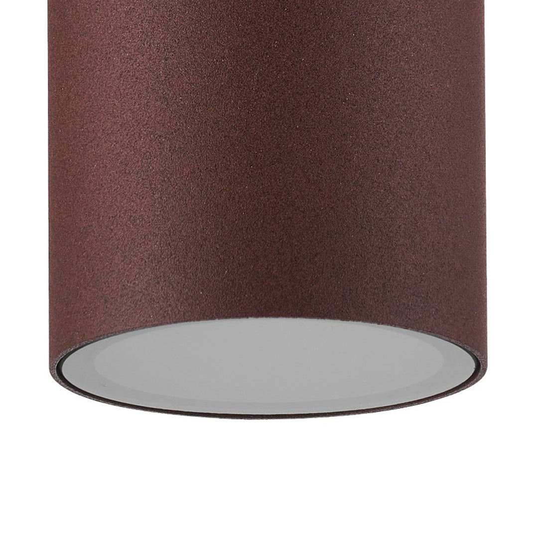 Mantra M7907 Kandanchu Outdoor Short Round Ceiling Spotlight 1 Light Rust Brown