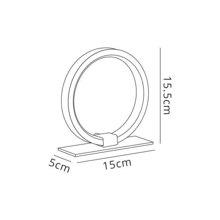 Mantra M7145 Kitesurf Table Lamp 8W LED Black