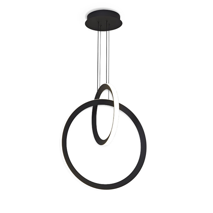 Mantra M7141 | Kitesurf Double Loop 48W LED Pendant | Black Finish