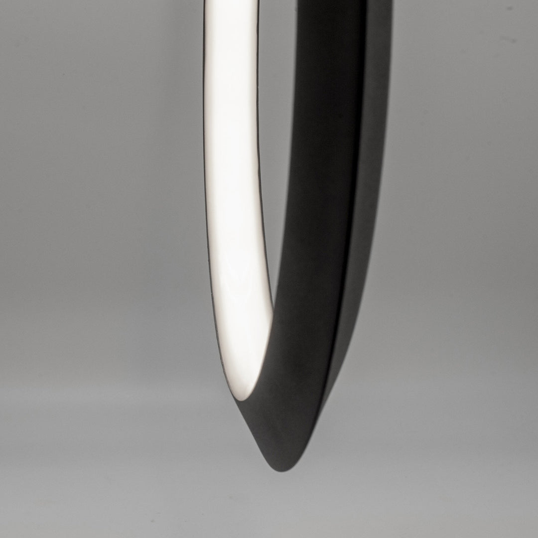 Mantra M7141 | Kitesurf Double Loop 48W LED Pendant | Black Finish