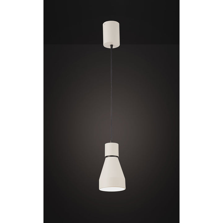 Mantra M5621 Kos Pendant Small 11cm Round 1 x E27 Matt White