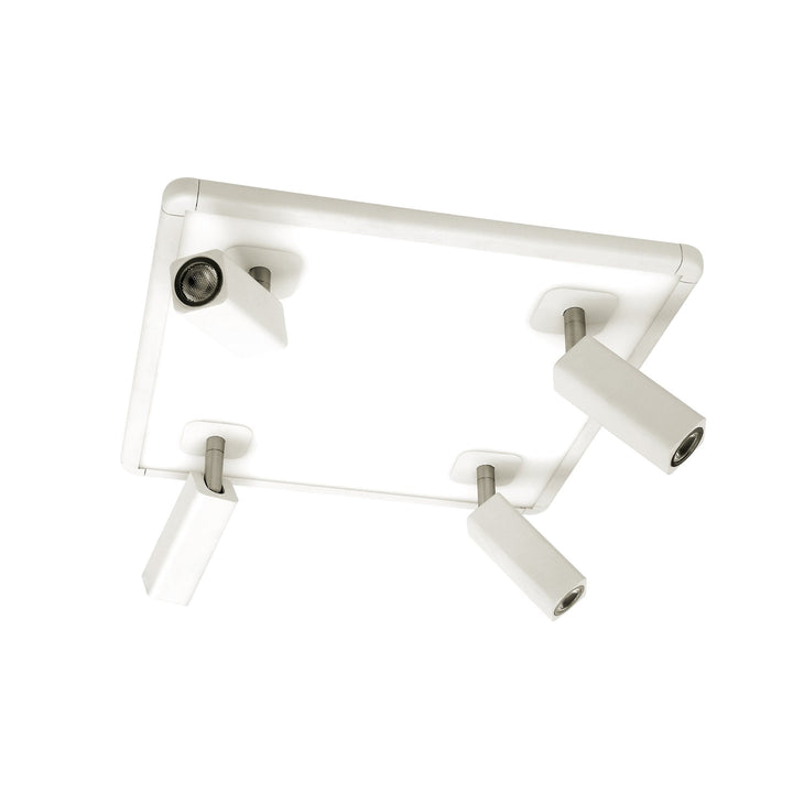 Mantra M5251 Ibiza Ceiling Light 4 Spotlights LED Square White