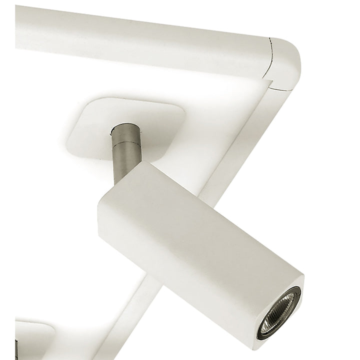 Mantra M5251 Ibiza Ceiling Light 4 Spotlights LED Square White