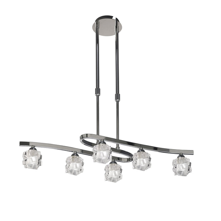 Mantra M1841 Ice Pendant 6 Light Polished Chrome