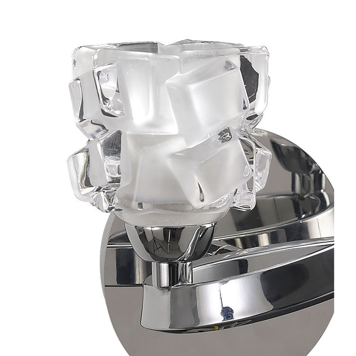 Mantra M1844/S Ice Switched Wall Light 2 Light Polished Chrome