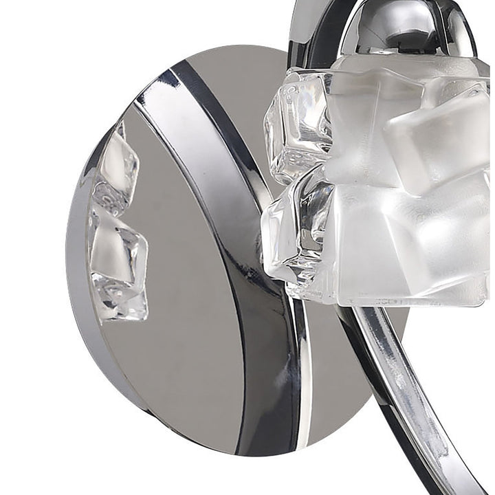 Mantra M1845/S Ice Switched Wall Light 1 Light Polished Chrome