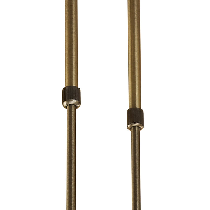 Mantra M1861 Ice Pendant 6 Light Antique Brass