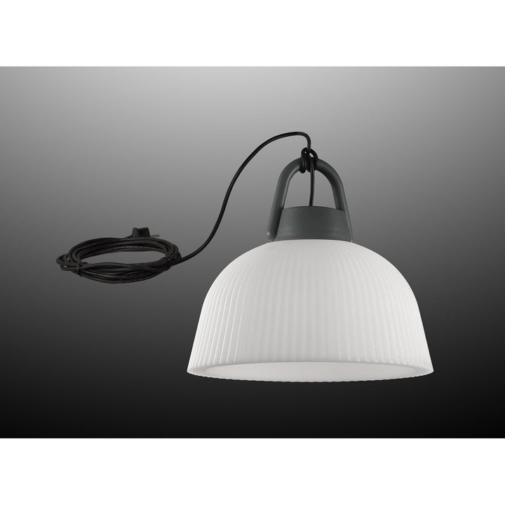 Mantra M6216 Kinke Dome Portable Pendant 37cm Round Anthracite