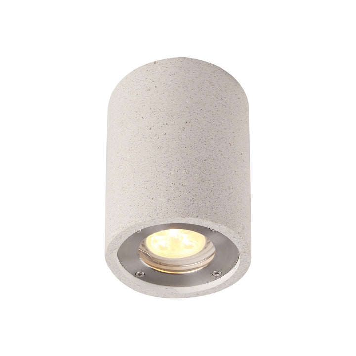 Mantra M7184 Levi Outdoor Round Spotlight 1 Light White Concrete