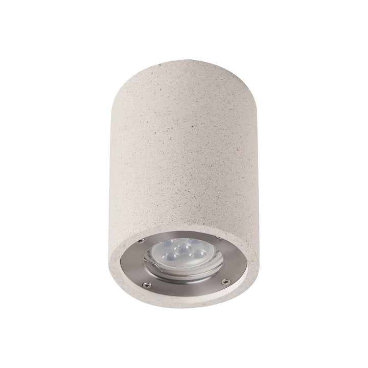 Mantra M7184 Levi Outdoor Round Spotlight 1 Light White Concrete