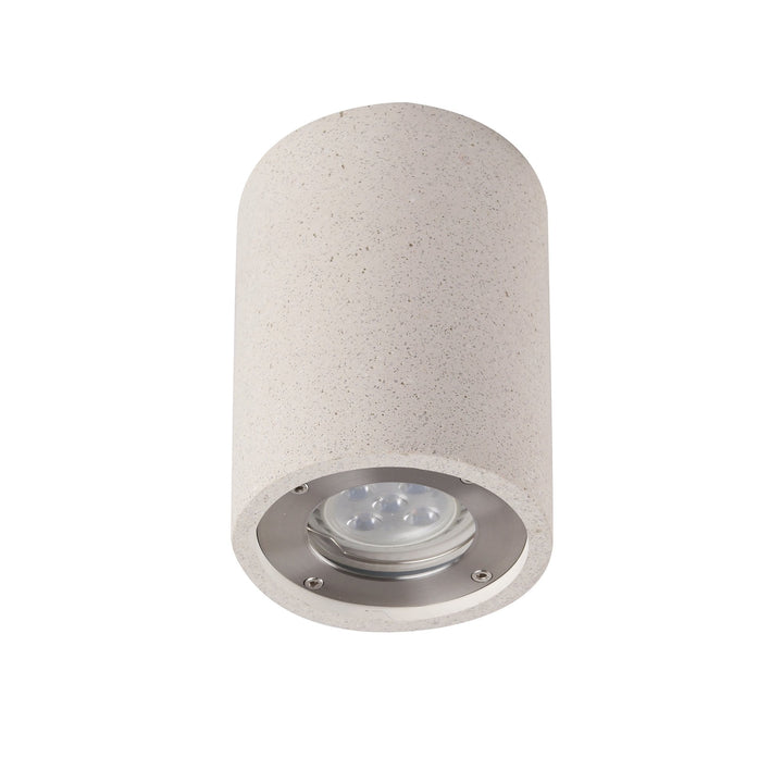 Mantra M7184 Levi Outdoor Round Spotlight 1 Light White Concrete