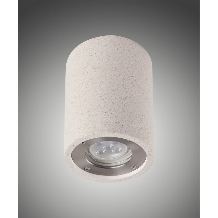 Mantra M7184 Levi Outdoor Round Spotlight 1 Light White Concrete