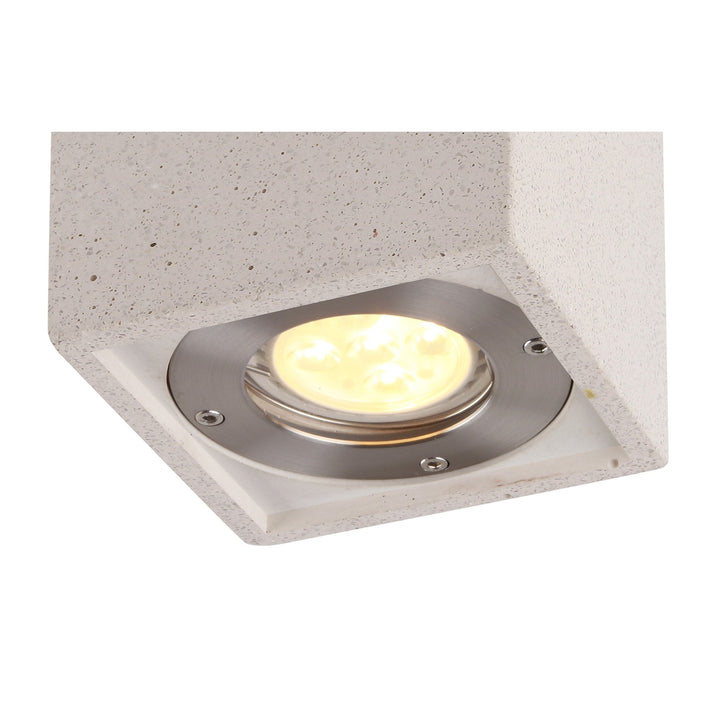 Mantra M7186 Levi Outdoor Rectangular Spotlight 1 Light White Concrete