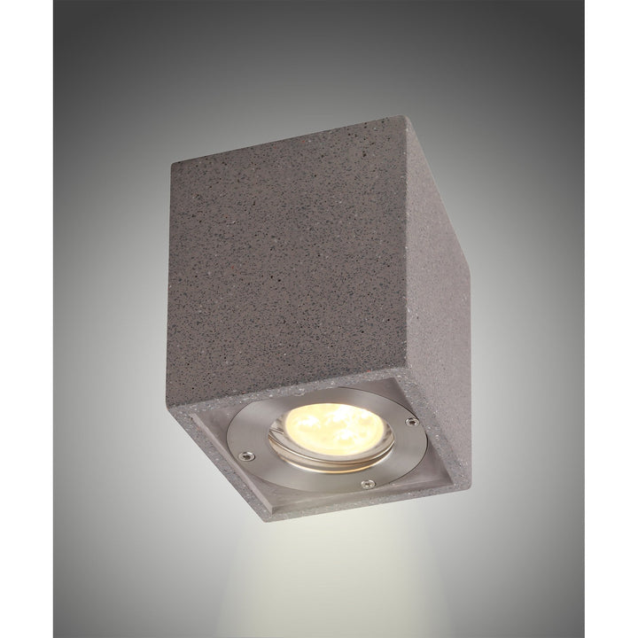 Mantra M7187 Levi Outdoor Rectangular Spotlight 1 Light Grey Concrete