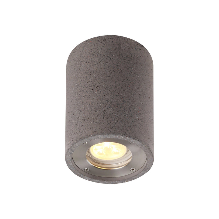 Mantra M7185 Levi Outdoor Round Spotlight 1 Light Grey Concrete