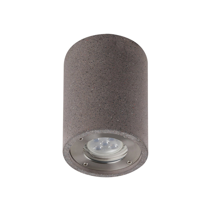 Mantra M7185 Levi Outdoor Round Spotlight 1 Light Grey Concrete