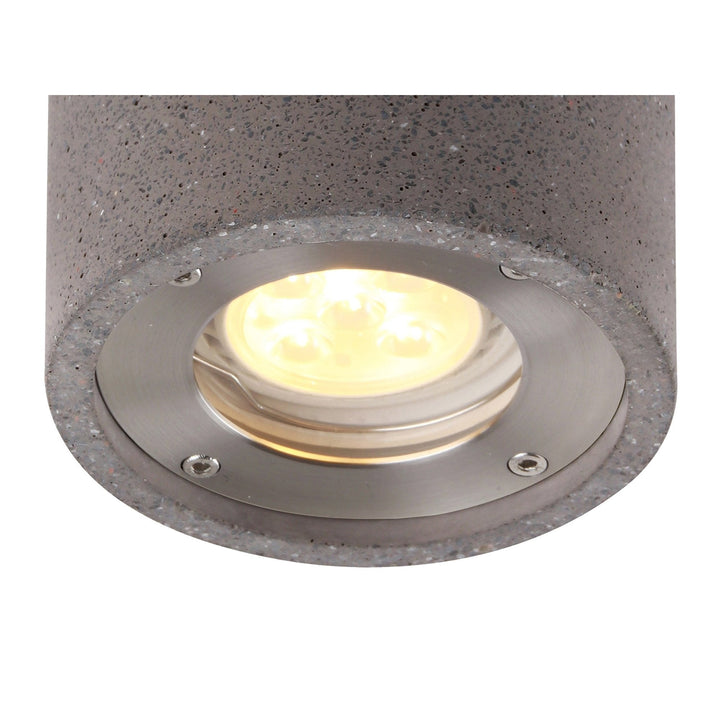 Mantra M7185 Levi Outdoor Round Spotlight 1 Light Grey Concrete