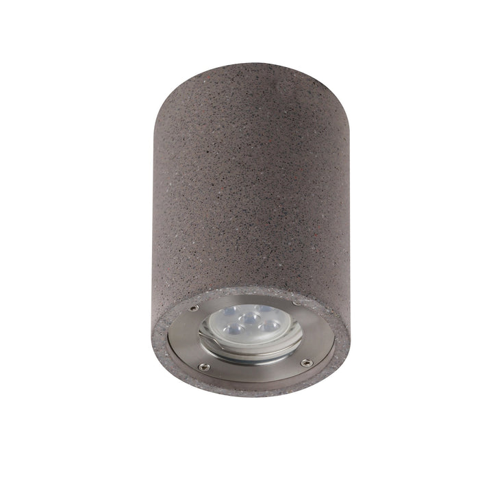 Mantra M7185 Levi Outdoor Round Spotlight 1 Light Grey Concrete