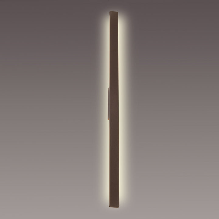 Mantra M7997 Lotus Outdoor 1.4m Wall Lamp 24W LED Rust Brown