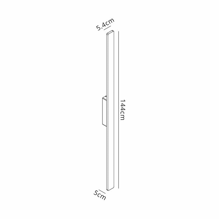 Mantra M7994 Lotus Outdoor 1.4m Wall Lamp 24W LED White