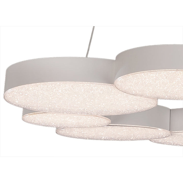 Mantra M5760 Lunas Pendant 80cm Diameter 76W LED RF Remote Control White