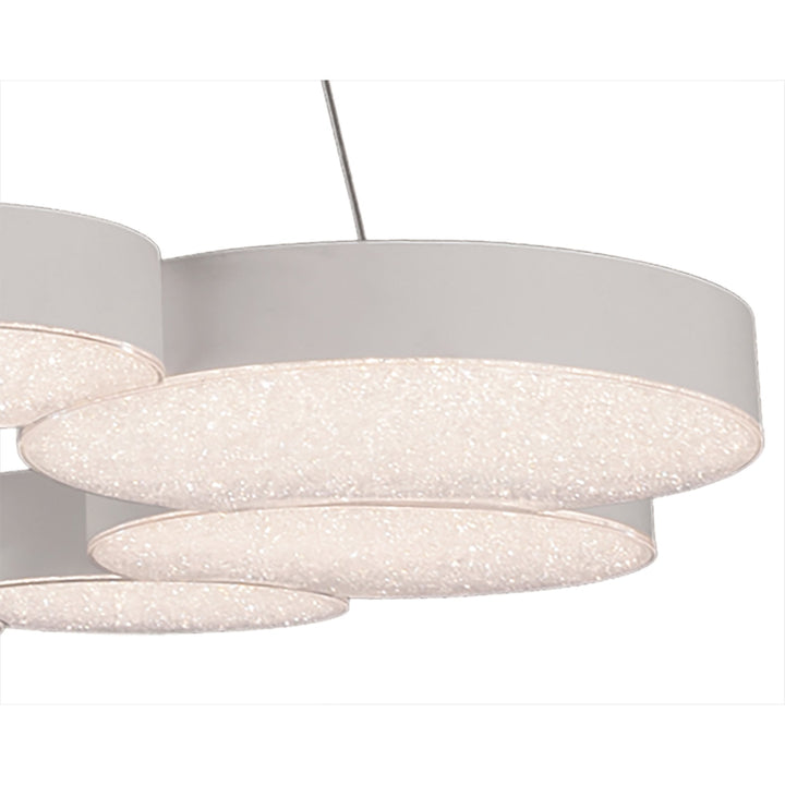 Mantra M5760 Lunas Pendant 80cm Diameter 76W LED RF Remote Control White