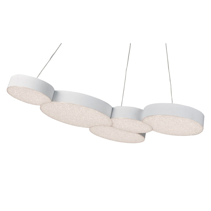 Mantra M5762 Lunas Pendant 63.5cm x 46.3cm 43W LED RF Remote Control White