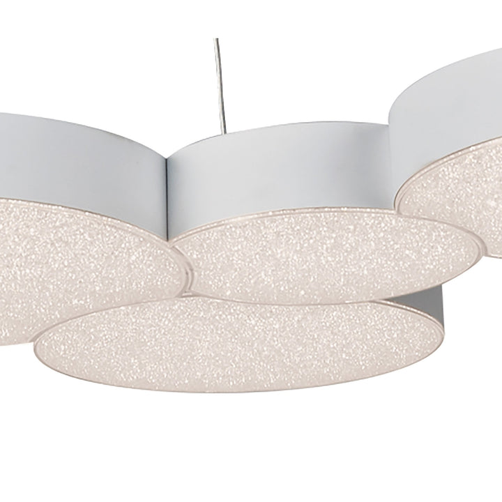 Mantra M5762 Lunas Pendant 63.5cm x 46.3cm 43W LED RF Remote Control White