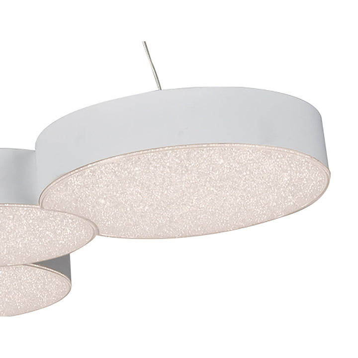 Mantra M5762 Lunas Pendant 63.5cm x 46.3cm 43W LED RF Remote Control White
