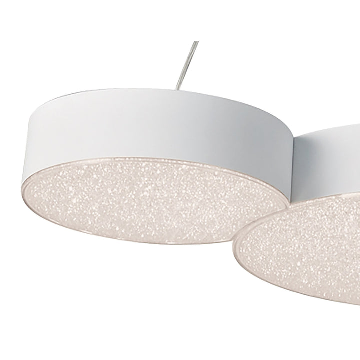 Mantra M5762 Lunas Pendant 63.5cm x 46.3cm 43W LED RF Remote Control White