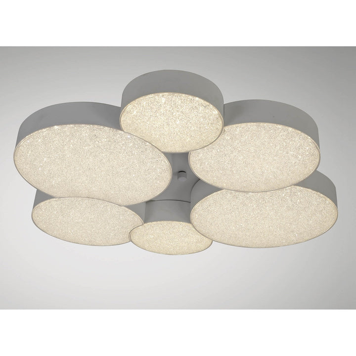 Mantra M5764 Lunas Flush Ceiling 61cm Diameter 54W LED RF Remote Control White