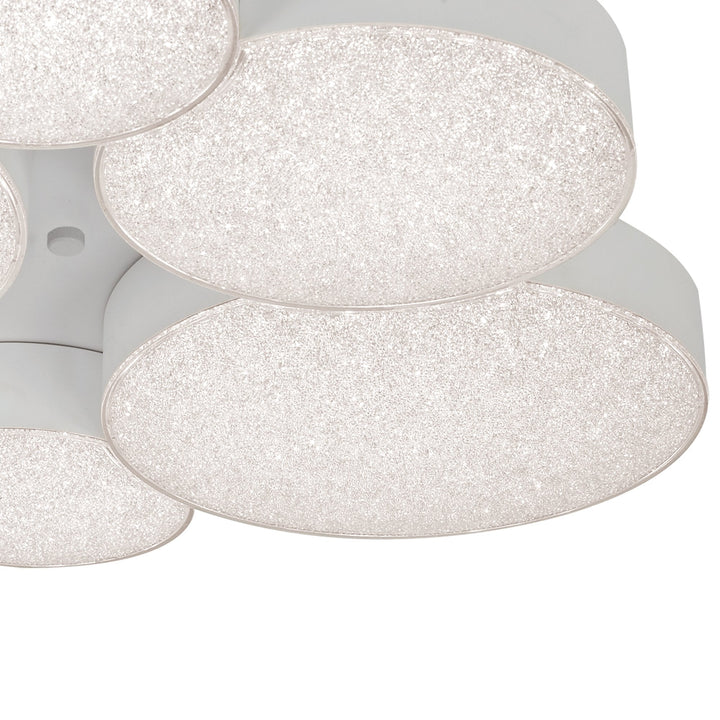 Mantra M5764 Lunas Flush Ceiling 61cm Diameter 54W LED RF Remote Control White