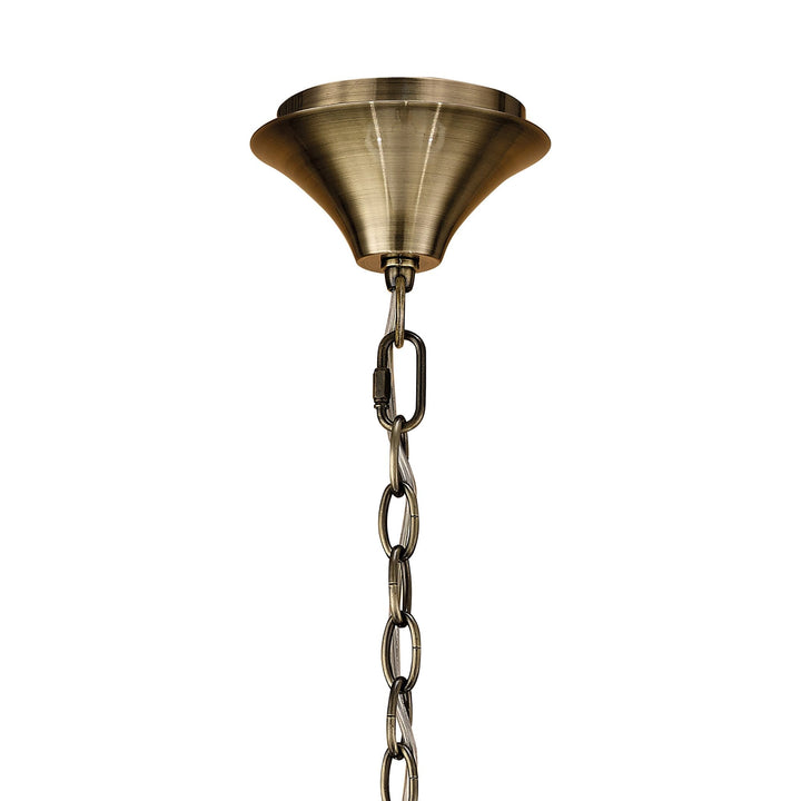 Mantra M4633AB Loewe Pendant 3 Light Antique Brass