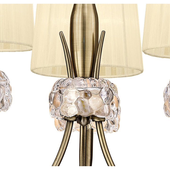 Mantra M4633AB Loewe Pendant 3 Light Antique Brass