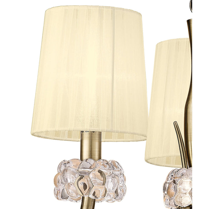 Mantra M4633AB Loewe Pendant 3 Light Antique Brass