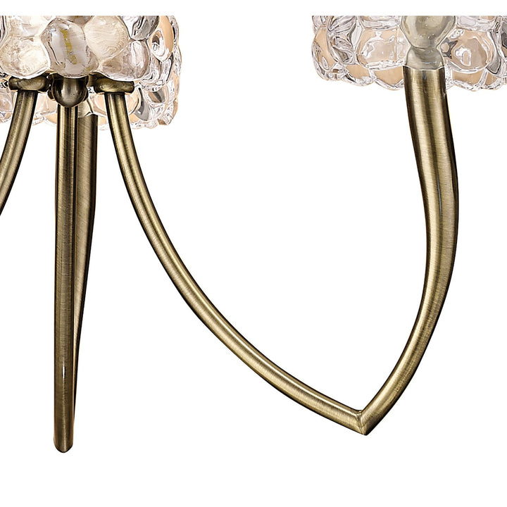 Mantra M4633AB Loewe Pendant 3 Light Antique Brass