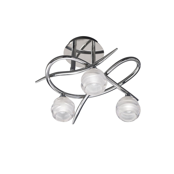 Mantra M1804 Loop Ceiling 3 Light Polished Chrome