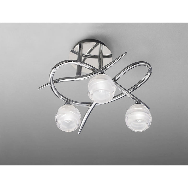 Mantra M1804 Loop Ceiling 3 Light Polished Chrome