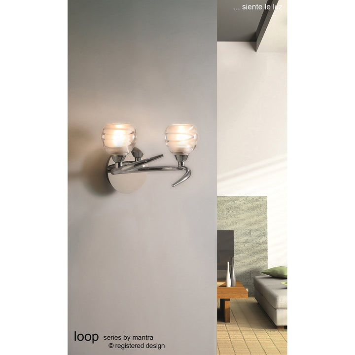 Mantra M1804 Loop Ceiling 3 Light Polished Chrome