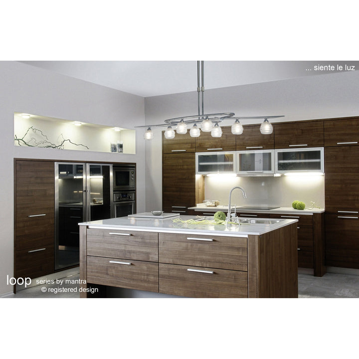 Mantra M1804 Loop Ceiling 3 Light Polished Chrome