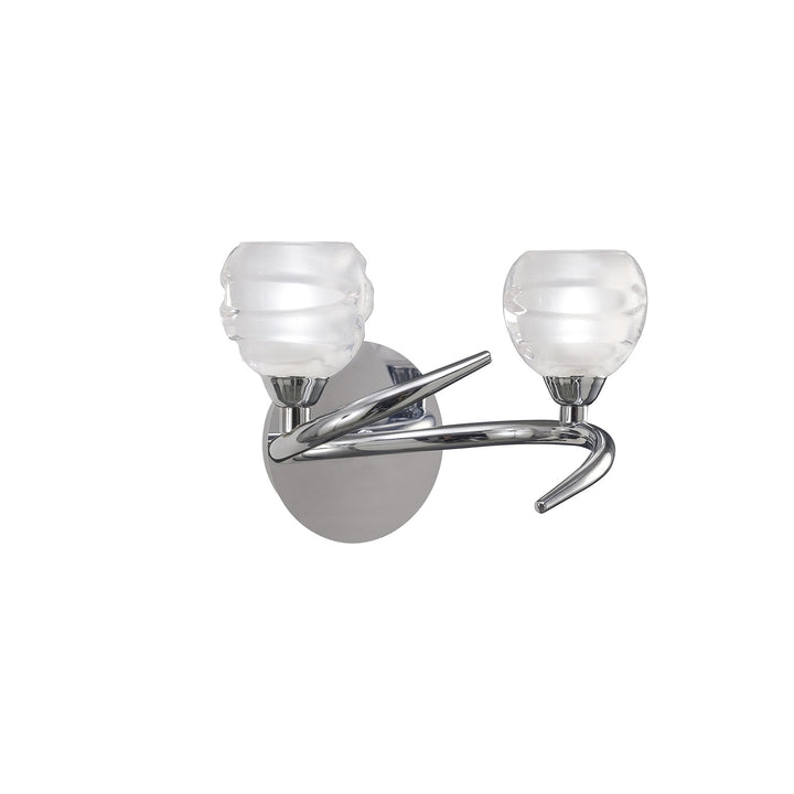 Mantra M1805/S Loop Switched Wall Light 2 Light Polished Chrome