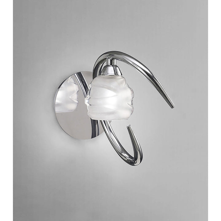 Mantra M1806/S Loop Switched Wall Light 1 Light Polished Chrome