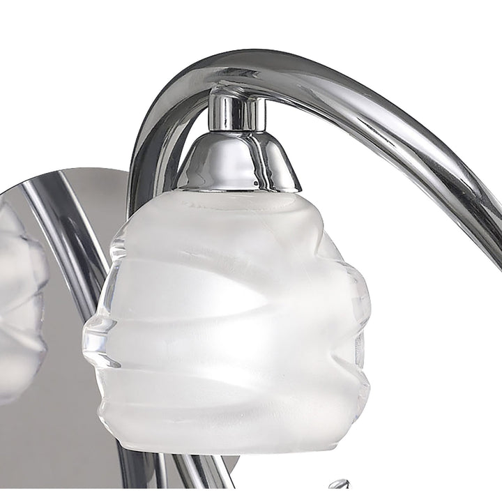 Mantra M1806/S Loop Switched Wall Light 1 Light Polished Chrome