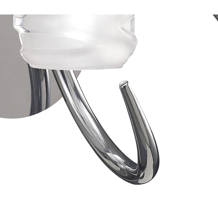 Mantra M1806/S Loop Switched Wall Light 1 Light Polished Chrome