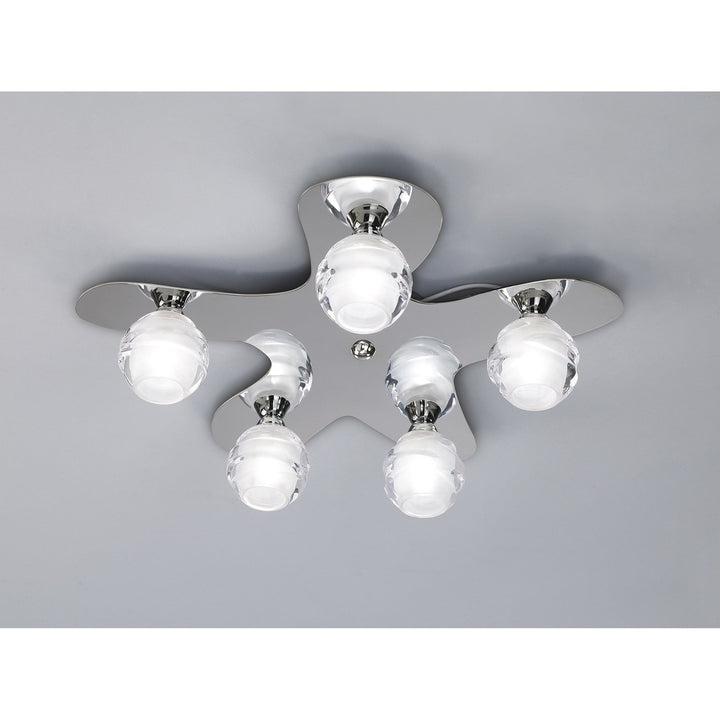 Mantra M1809 Loop Ceiling 5 Light Polished Chrome