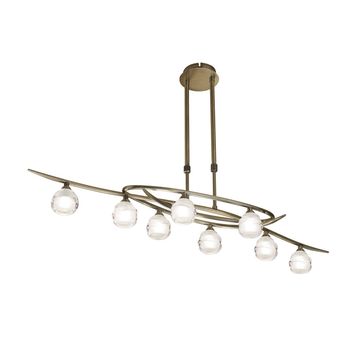 Mantra M1820 Loop Pendant 8 Light Antique Brass