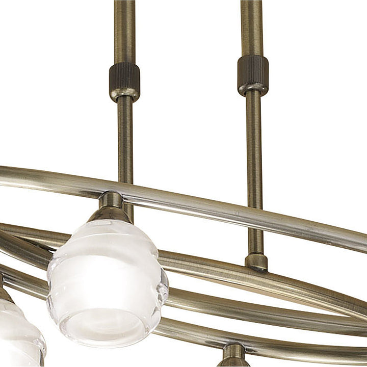 Mantra M1820 Loop Pendant 8 Light Antique Brass